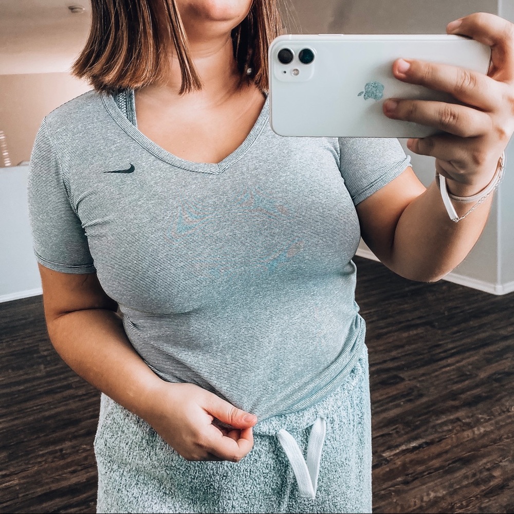nike striped tee